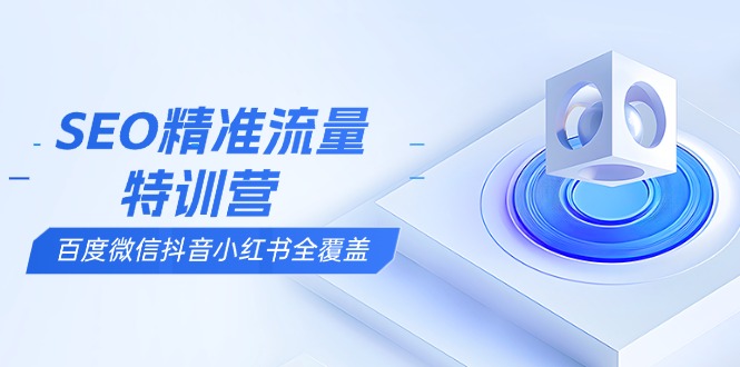 SEO精准流量特训营，百度微信抖音小红书全覆盖，带你搞懂搜索优化核心技巧-米创网