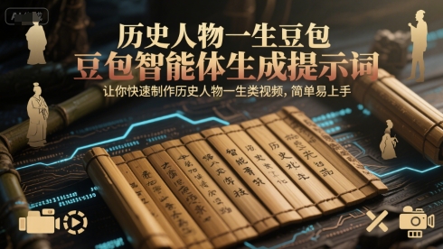 历史人物一生豆包智能体生成提示词，让你快速制作历史人物一生类视频，简单易上手-米创网