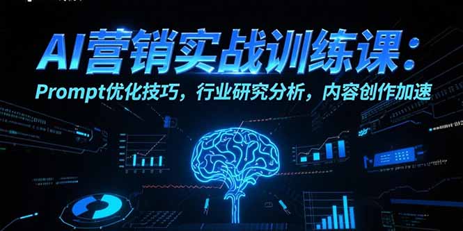 AI营销实战训练课：Prompt优化技巧，行业研究分析，内容创作加速-米创网