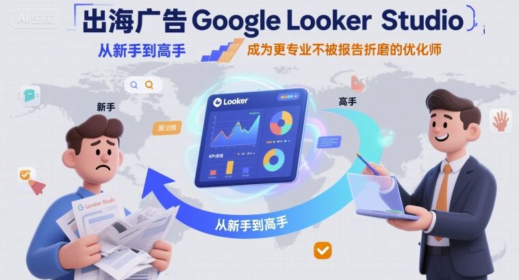 出海广告Google Looker Studio从新手到高手，成为更专业不被报告折磨的优化师-米创网