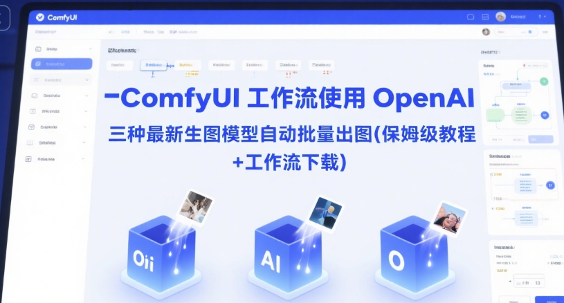 ComfyUI 工作流使用 OpenAI 三种最新生图模型自动批量出图(保姆级教程+工作流下载)-米创网