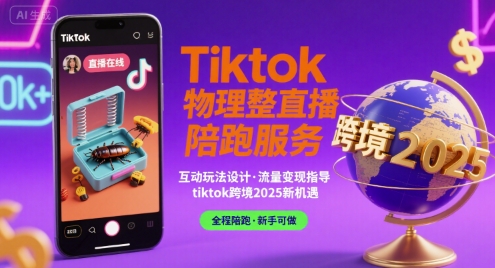 Tiktok物理整蛊直播陪跑服务-tiktok跨境2025-米创网