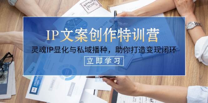 IP文案创作特训营，灵魂IP显化与私域播种，助你打造变现闭环(14节课)-米创网