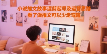 小说推文故事混剪起号及运营思路，看了做推文可以少走弯路-米创网