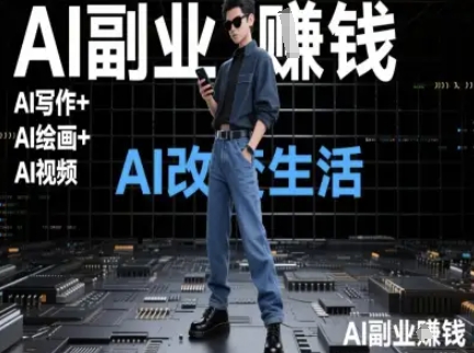 AI改变生活(Ai写作+AI绘画+Ai视频)，AI副业挣钱-米创网