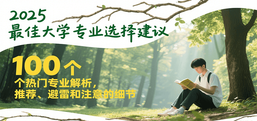 2025最佳大学专业选择建议，100个热门专业解析，推荐、避雷和注意的细节-米创网