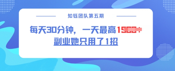 副业她只用了1招，每天30分钟，无脑二创，一天最高1.5k-米创网