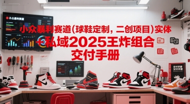 小众暴利赛道(球鞋定制，二创项目)实体+私域2025王炸组合  交付手册-米创网