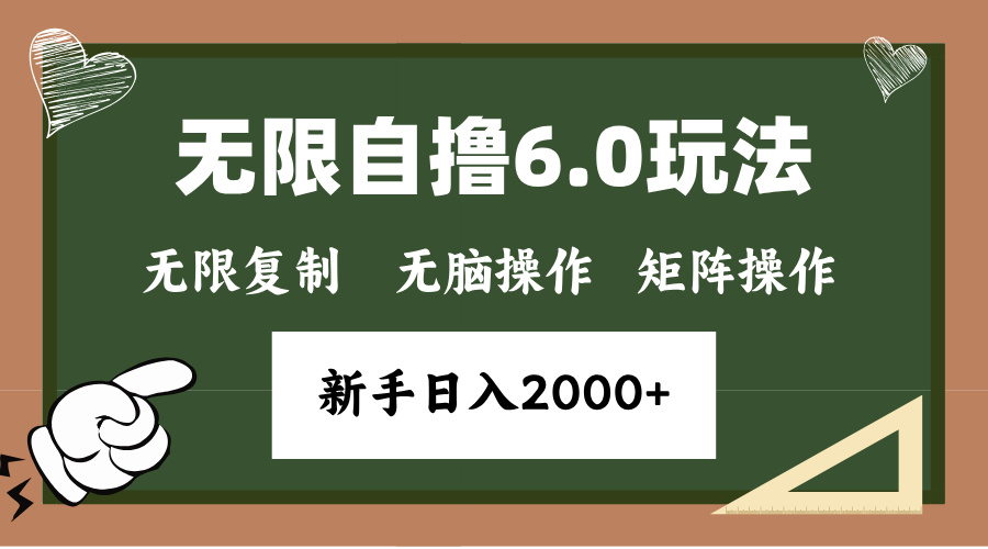 年底无限撸6.0新玩法，单机一小时18块，无脑批量操作日入2000+-米创网