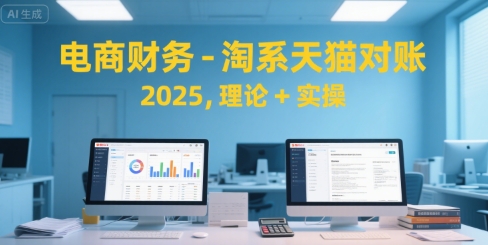 电商财务-淘系天猫对账2025，理论+实操-米创网