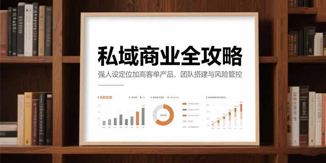 私域商业全攻略，强人设定位加高客单产品，团队搭建与风险管控-米创网