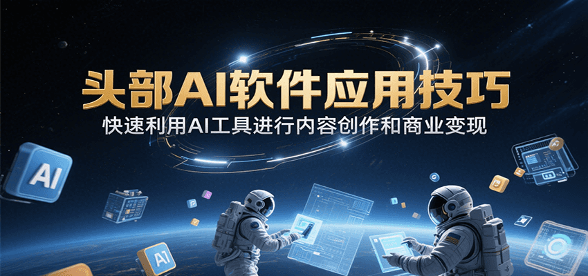 头部AI软件应用技巧，快速利用AI工具进行内容创作和商业变现-米创网