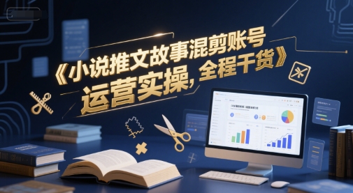 小说推文故事混剪账号运营实操，全程干货-米创网