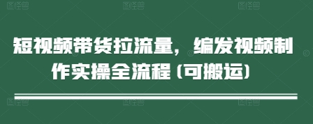 短视频带货拉流量，编发视频制作实操全流程(可搬运)-米创网