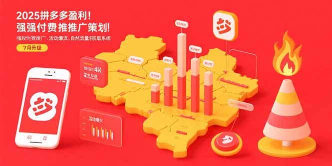 2025拼多多盈利地图：强付费推广策略/活动爆流/自然流量获取系统(7月更新-米创网
