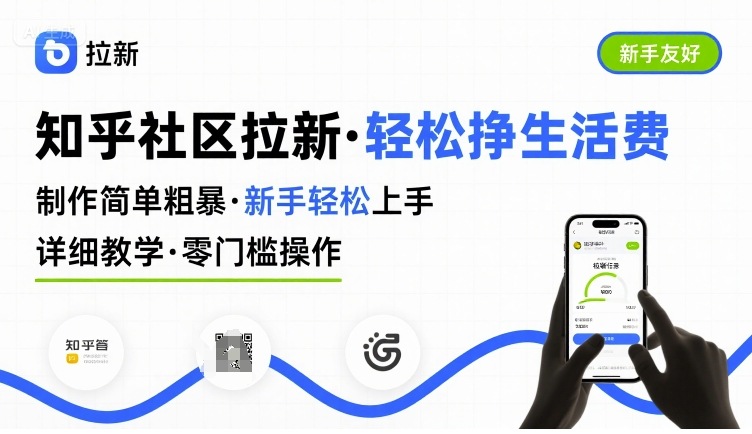 知乎社区拉新，制作简单粗暴，新手轻松上手，详细教学，轻松挣取生活费-米创网