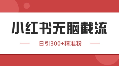小红书只要你有同行就能获客，独家野路子获客玩法，暴力截流【揭秘】-米创网