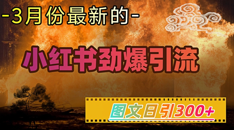 小红书超劲爆引流手段，图文日引300+轻松变现1W-米创网