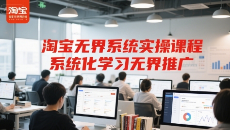 淘宝无界系统实操课程，系统化学习无界推广-米创网