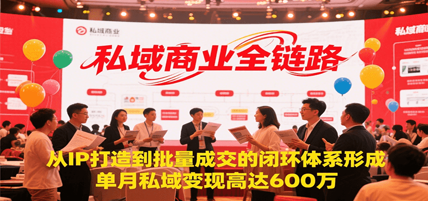 私域商业全链路，从IP打造到批量成交的闭环体系形成，单月私域变现600万-米创网