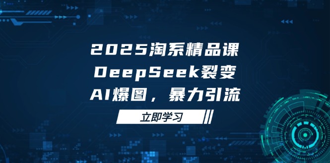 2025 淘系精品课，DeepSeek 裂变，AI 爆图，暴力引流-米创网