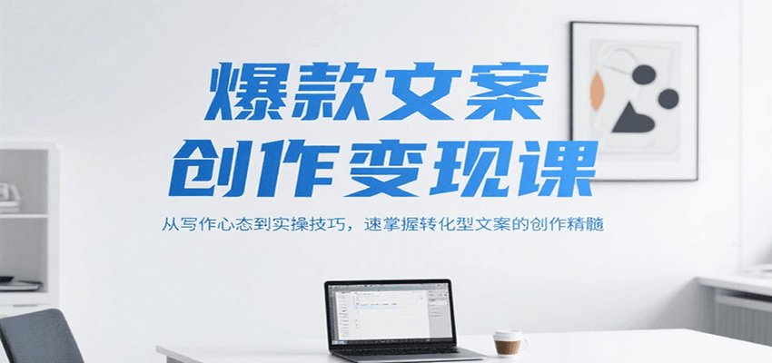 爆款文案创作变现课，从写作心态到实操技巧，速掌握转化型文案的创作精髓-米创网