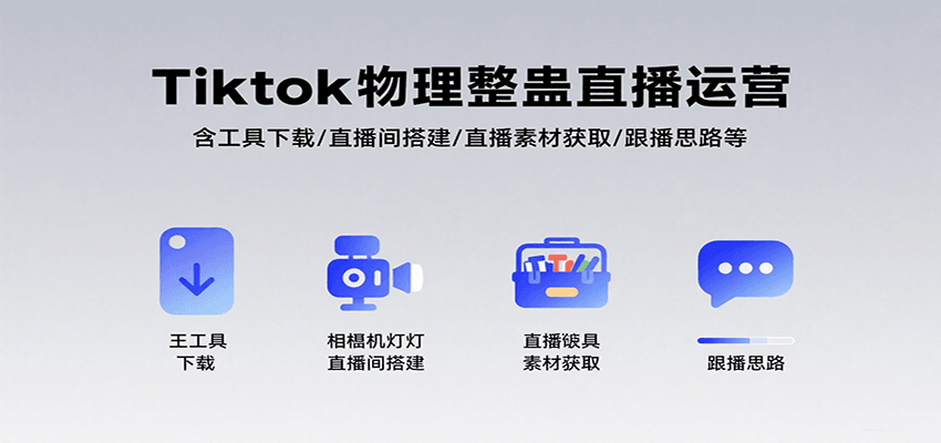 Tiktok物理整蛊直播运营，包含工具下载/直播间搭建/直播素材获取/跟播思路等-米创网