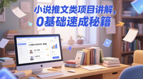 小说推文类项目讲解，0 基础速成秘籍-米创网