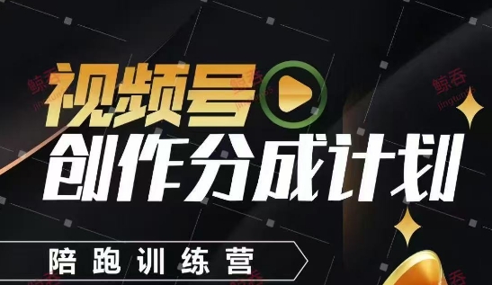 视频号创作分成计划陪跑训练营，手把手教会你如何制作视频，细水长流型项目-米创网
