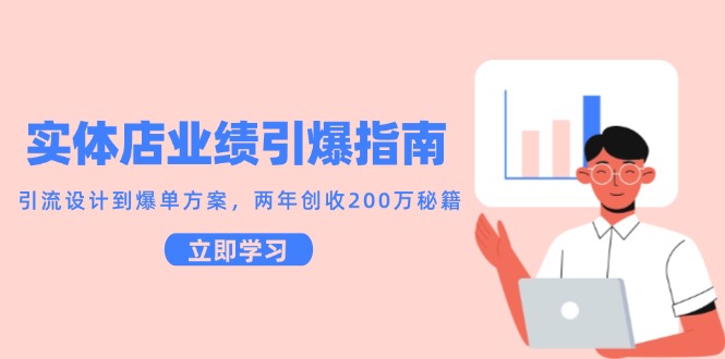 实体店业绩引爆指南，引流设计到爆单方案，两年创收200万秘籍-米创网