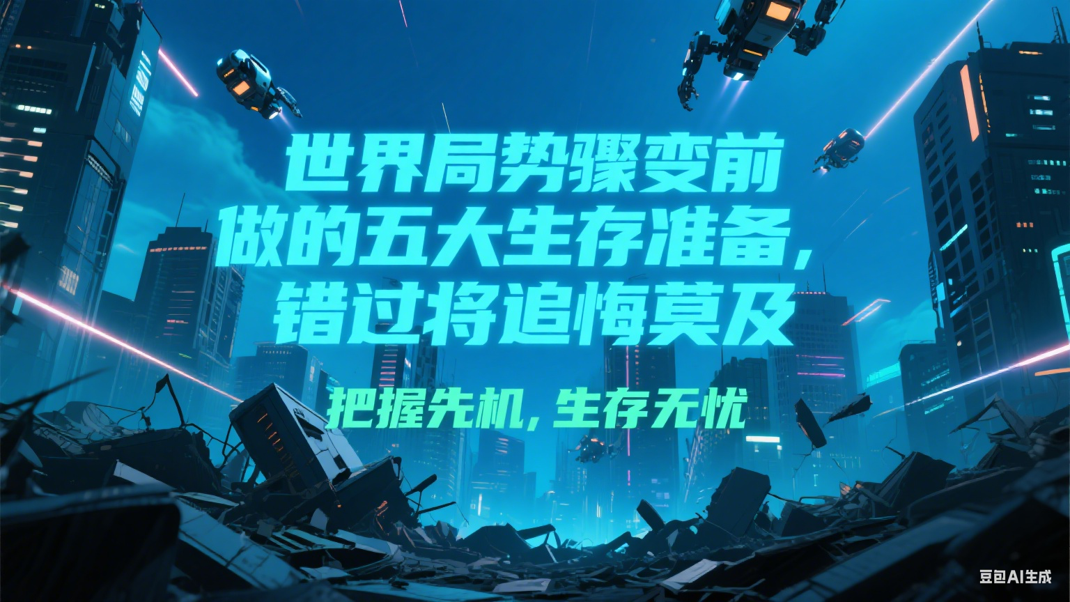 付费文章《世界局势骤变前必做的五大生存准备，错过将追悔莫及》-米创网