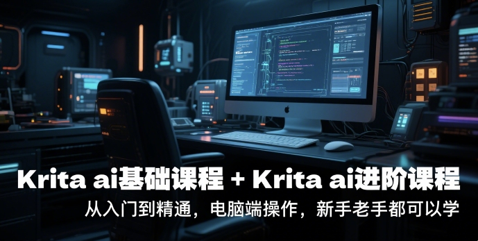 krita ai基础课程+Krita ai进阶课程，从入门到精通，电脑端操作，新手老手都可以学-米创网