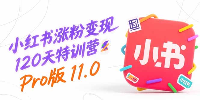 小红书涨粉变现120天特训营Pro版11.0：从0到1掌握平台运营,内容制作和变现-米创网