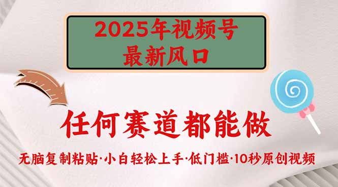 2025年视频号新风口，低门槛只需要无脑执行-米创网