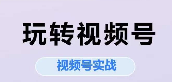 玩转视频号，视频号实战系列课-米创网