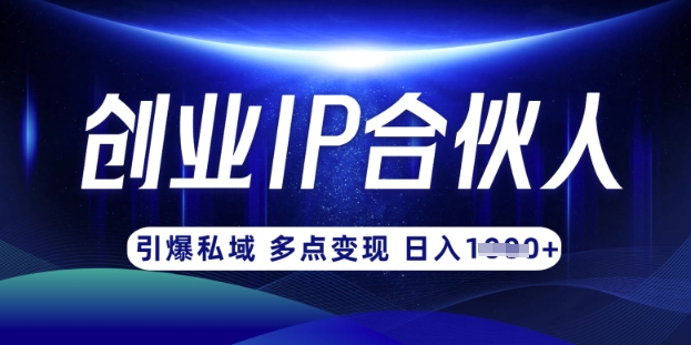 云帆·创业ip合伙人打造3.0，从0到1教你做网创，实现月入过W-米创网