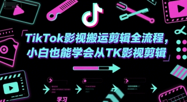 TikTok影视搬运剪辑全流程，小白也能学会从TK影视剪辑-米创网