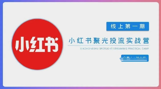 小红书聚光陪跑第一期，教你从0到1玩转小红书聚光投流，搭建小红书付费投流团队，更快的见到效果-米创网