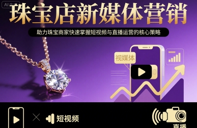 珠宝店新媒体营销，助力珠宝商家快速掌握短视频与直播运营的核心策略-米创网