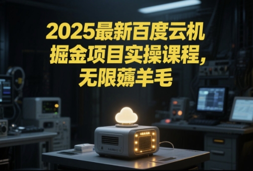 2025最新百度云机掘金项目实操课程单窗口保底5-10元月收益单窗口150+【揭秘】-米创网