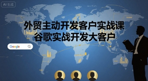 外贸主动开发客户实战课，谷歌实战开发大客户-米创网