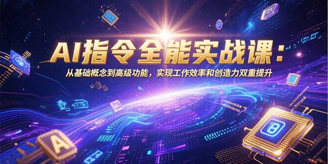 AI指令全能实战课：从基础概念到高级功能，实现工作效率和创造力双重提升-米创网