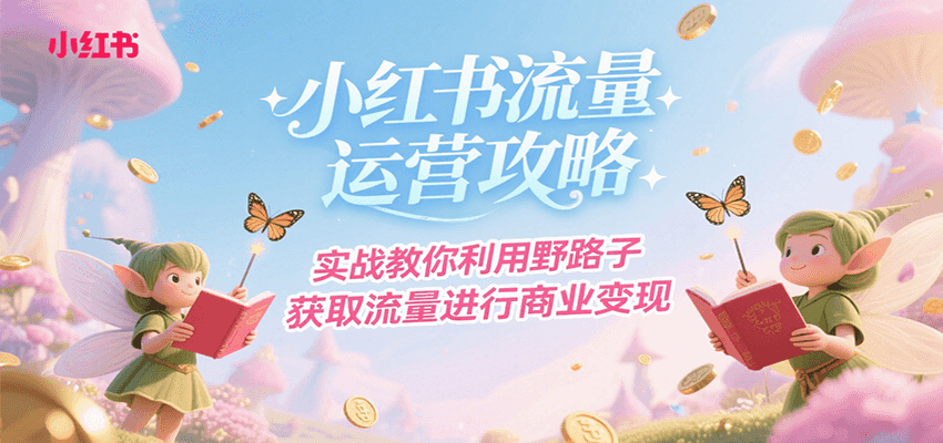 小红书流量运营攻略，实战教你利用野路子获取流量进行商业变现-米创网