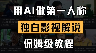 用AI做第一人称独白影视解说，手把手教学，保姆级教程-米创网