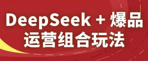 DeepSeek+爆品运营组合玩法，2025淘系精品课-米创网