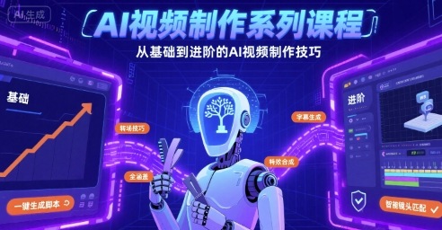 AI视频制作系列课程，从基础到进阶的AI视频制作技巧全涵盖-米创网