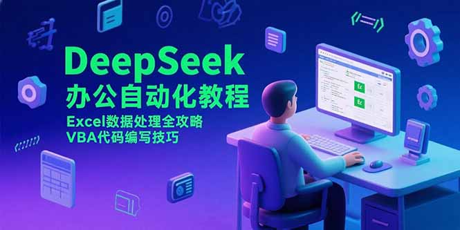 DeepSeek办公自动化教程，Excel数据处理全攻略，VBA代码编写技巧-米创网