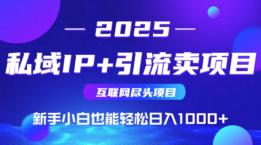 私域IP+卖项目，普通人小白也能轻松实现日入1000+-米创网