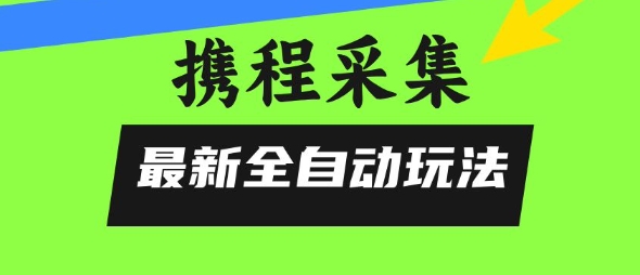 携程信息采集全自动玩法，0风控，无脑开干【揭秘】-米创网