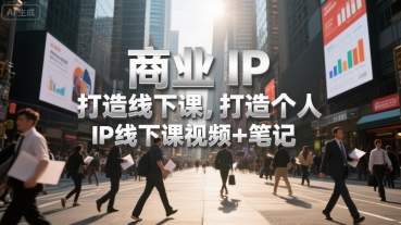 商业IP打造线下课，打造个人 IP线下课视频+笔记-米创网